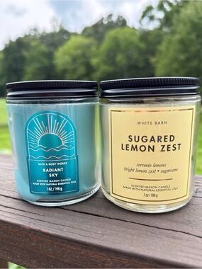Bath & Body Works Single Wick Candle Bundle of 2! 7 oz New Citrus Fresh Scents